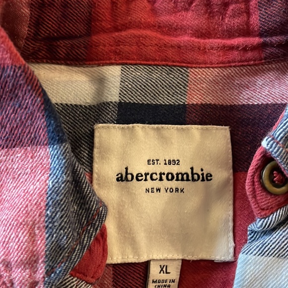 Abercrombie plaid flannel button down - Picture 2 of 3